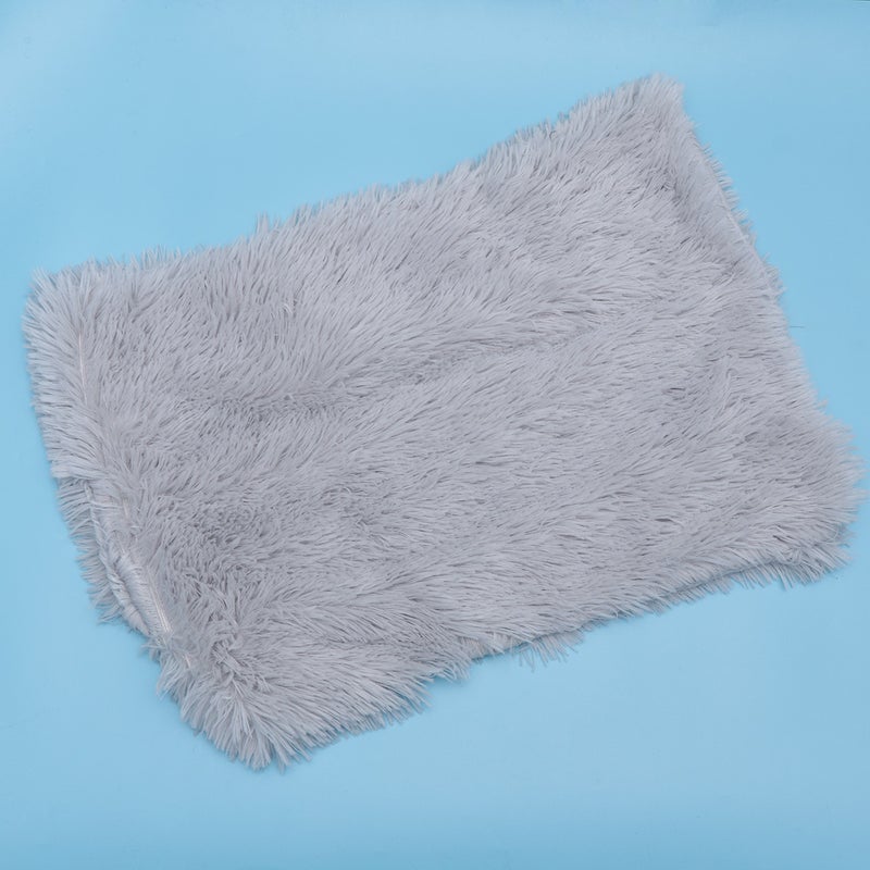 1Pc Comfortable and Plush Pets Blanket Dog Blanket Cat Warm Sleep Mat Pet Supplie Size (Ligh Grey) - Image 4