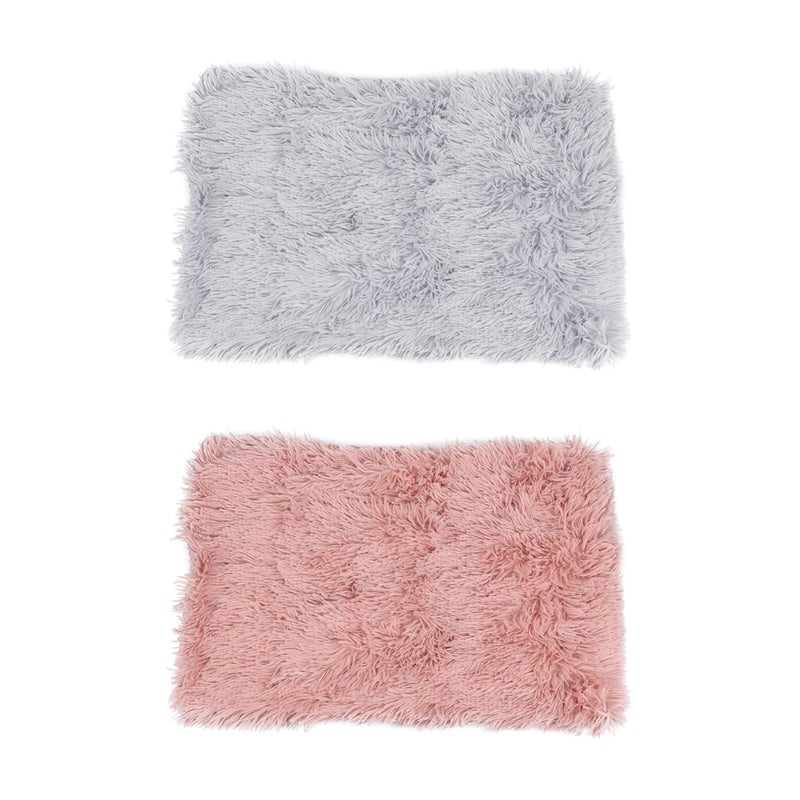 1Pc Comfortable and Plush Pets Blanket Dog Blanket Cat Warm Sleep Mat Pet Supplie Size (Ligh Grey) - Image 2