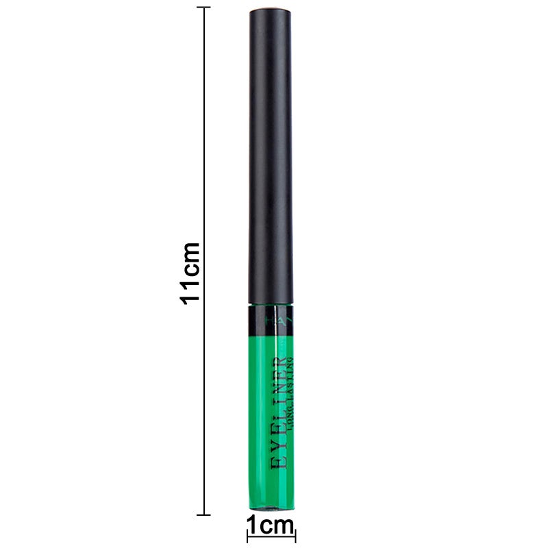 DekRion Liquid Eyeliner, Matte Colored Eyeliners, Green Eyeliner, White Black Red Brown Purple Waterproof High-pigmented Colorful Eyeliners Eye Makeup,1PC Green - Image 2