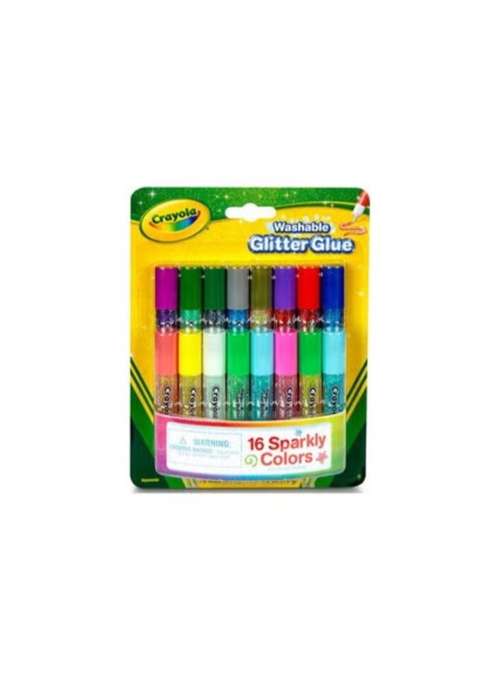 كرايولا 16 قطعة من غراء بيبسكويك اللامع 69-4200 متعدد الألوان - Image 2