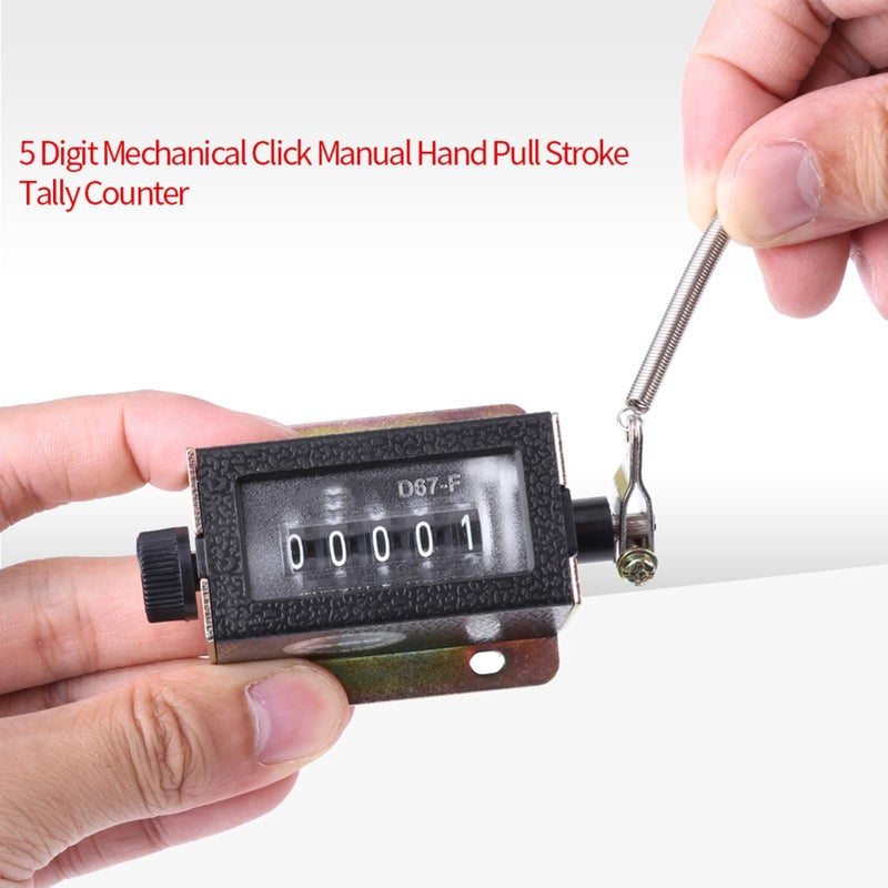 Mechanical 5 Digit Hand Tally Counter Manual Resettable Stroke Counter - Image 5
