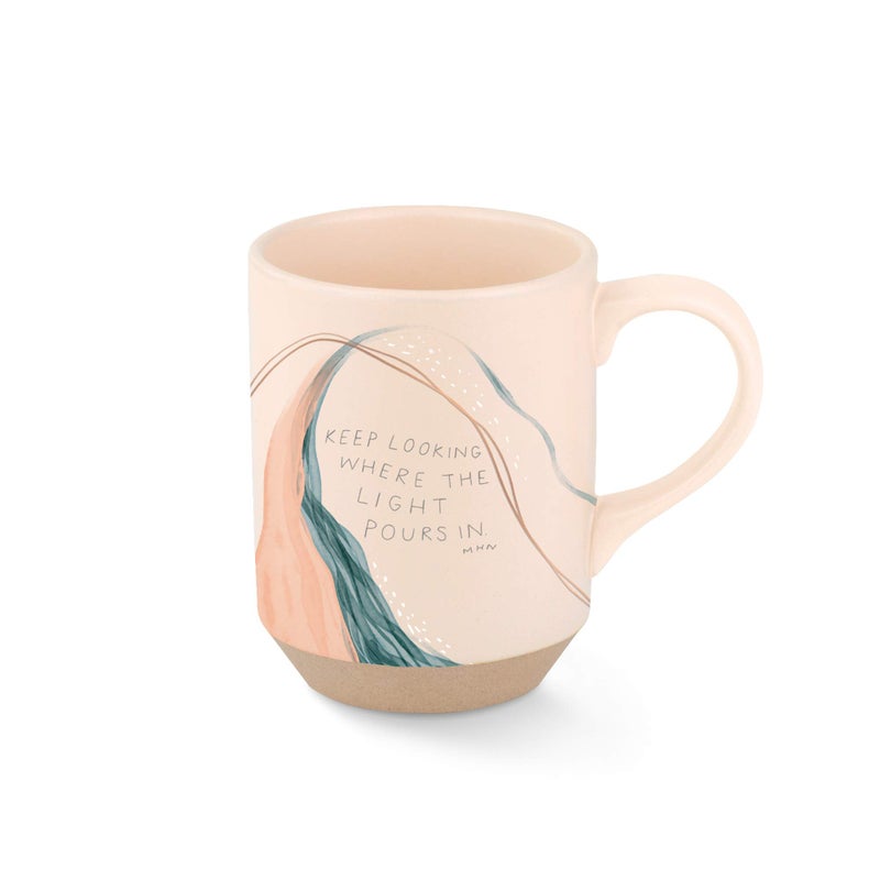 Fringe Fringe Studio Keep Looking Stoneware Mug 12 fl oz Light Peach 429059