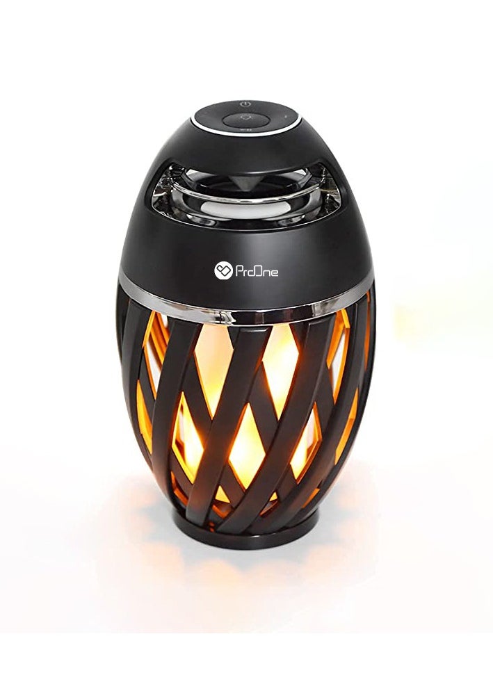 ProOne ProOne PSB4506 Flame Light Speaker Portable Outdoor Indoor LED Torch For Festive Occasions Wireless Audio Device Black  - Image 3