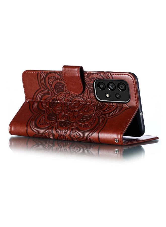 اس-توب جراب جلدي لهاتف Samsung Galaxy A54 5G بنقشة ماندالا الشمس - Image 5
