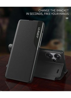 General Case Compatible with Redmi Note 13 Pro Plus, Redmi Note 13 Pro+ Case Clear View Leather with Kickstand Magnetic Flip Phone Case Women Men Shockproof Protective Cover  - Image 4