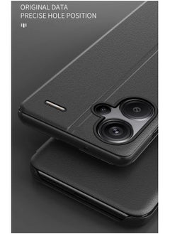 General Case Compatible with Redmi Note 13 Pro Plus, Redmi Note 13 Pro+ Case Clear View Leather with Kickstand Magnetic Flip Phone Case Women Men Shockproof Protective Cover  - Image 5