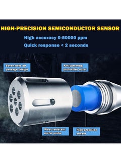 SYOSI Gas Leak Detector, Propane Flammable Gas Sniffer Combustible Gas Leak Detector with Color LCD Display, Temperature Measure, Flexible Probe Locates Natural Gas Methane Propane Ethanol  - Image 4