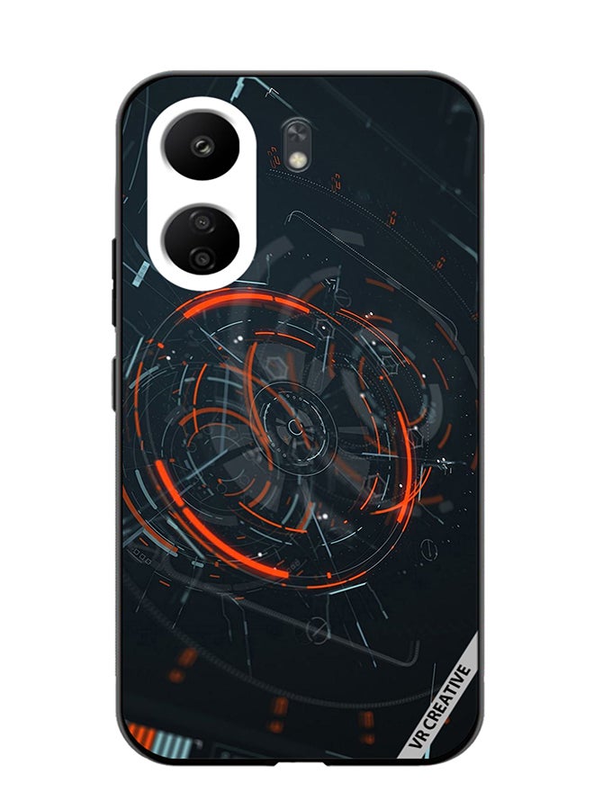 VR CREATIVE Protective Case Cover For Xiaomi Redmi 13C Tech Design Multicolour - Image 1