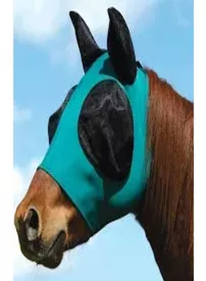 Weaver Equine CoolAid Cooling Fly Mask with Ears - Eye and Ear Protection Fly Masks for Small, Medium, and Large Horses