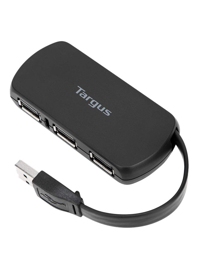 targus 4-Port 2.0 USB Hub Black - Image 2