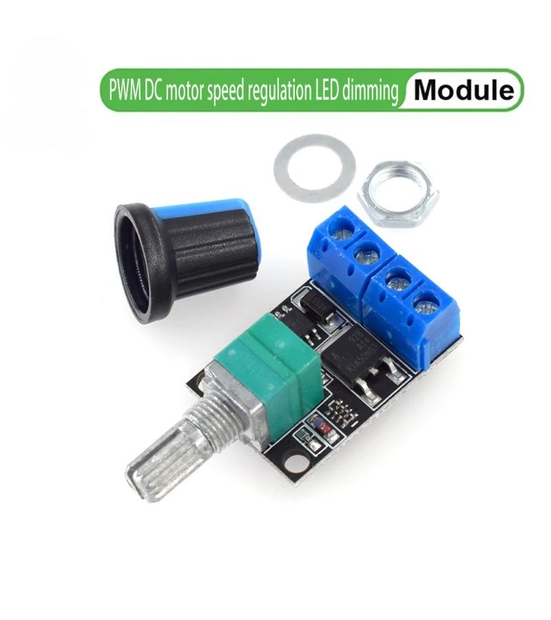 منظم جهد 5V 12V 10A، جهاز تحكم في سرعة محرك DC بنبض عرضي (PWM)، وحدة إمداد طاقة قابلة للتعتيم بدون درجات، قطعة واحدة - Image 1