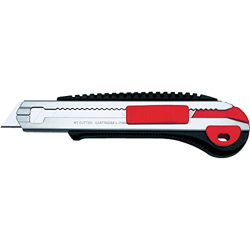 NT Cutter Heavy Duty Chemical Resistant Poly Grip Multi-Blade Cartridge Knife, 1 Knife (L-700RP) - Image 1