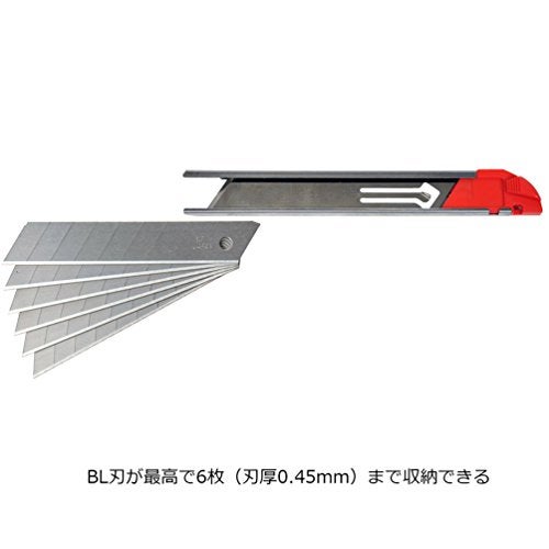 NT Cutter Heavy Duty Chemical Resistant Poly Grip Multi-Blade Cartridge Knife, 1 Knife (L-700RP) - Image 5