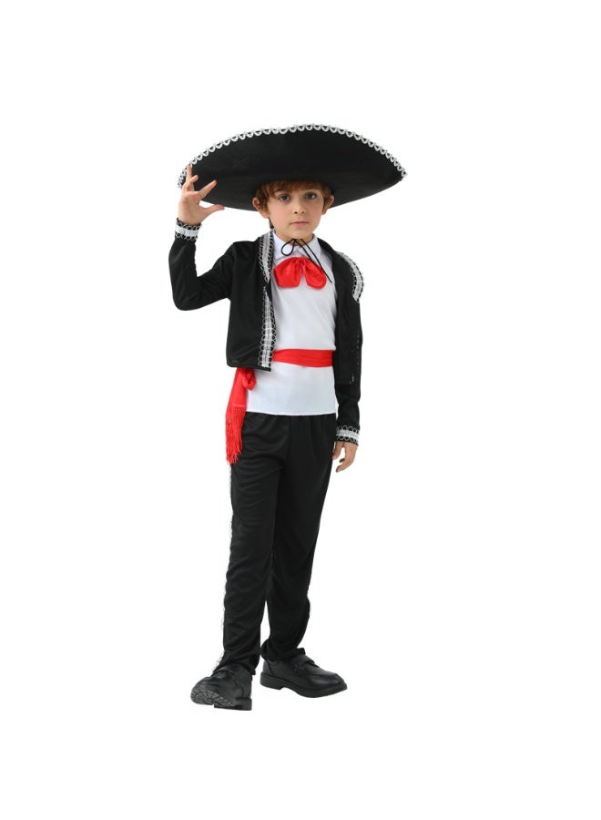 NIBEMINENT Ethnic costumes, boys' stage, children's festival party, Halloween performance costumes and sets - Image 1