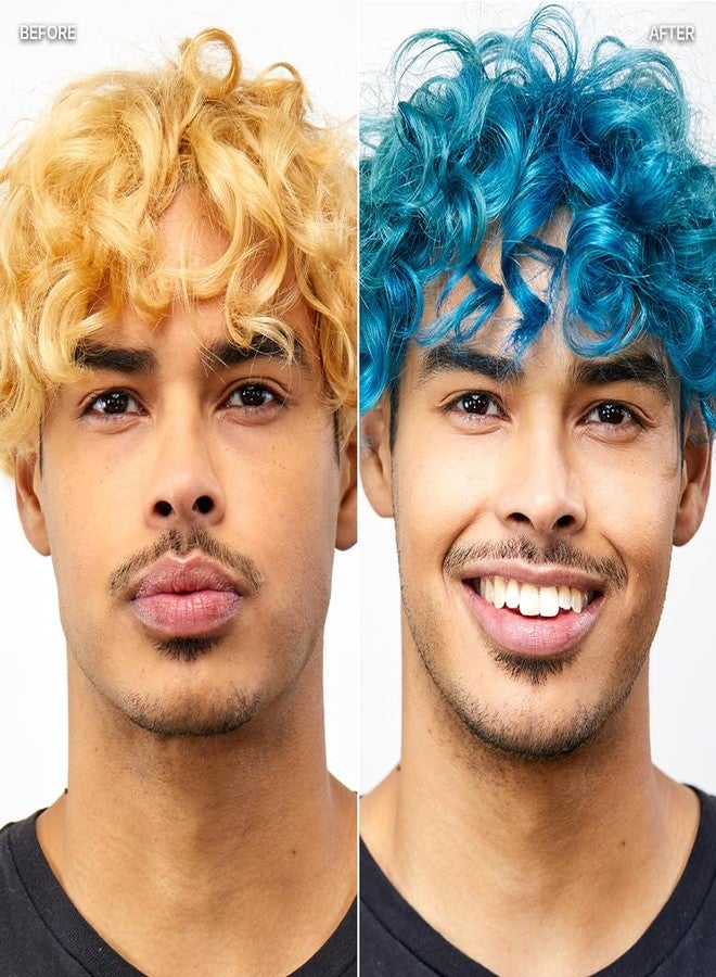 Overtone Daily Color Depositing Conditioner for All Hair: 8oz Temporary Coloring Conditioner with Shea Butter & Coconut Oil, Refresh Color & Prevent Fading, Vegan & Cruelty-Free, Vibrant Teal - Image 3