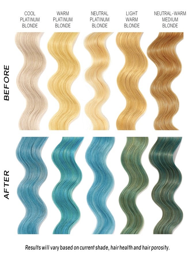 Overtone Daily Color Depositing Conditioner for All Hair: 8oz Temporary Coloring Conditioner with Shea Butter & Coconut Oil, Refresh Color & Prevent Fading, Vegan & Cruelty-Free, Vibrant Teal - Image 2