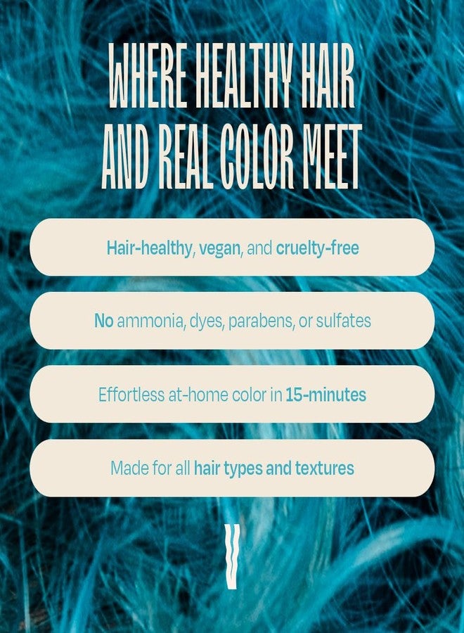 Overtone Daily Color Depositing Conditioner for All Hair: 8oz Temporary Coloring Conditioner with Shea Butter & Coconut Oil, Refresh Color & Prevent Fading, Vegan & Cruelty-Free, Vibrant Teal - Image 5