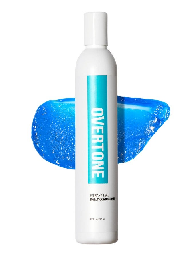 Overtone Daily Color Depositing Conditioner for All Hair: 8oz Temporary Coloring Conditioner with Shea Butter & Coconut Oil, Refresh Color & Prevent Fading, Vegan & Cruelty-Free, Vibrant Teal - Image 1