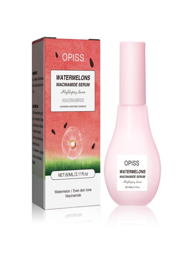 Generic Watermelon niacinamide essence, suitable for moisturizing, whitening and oil removal - 60ml  - Image 1