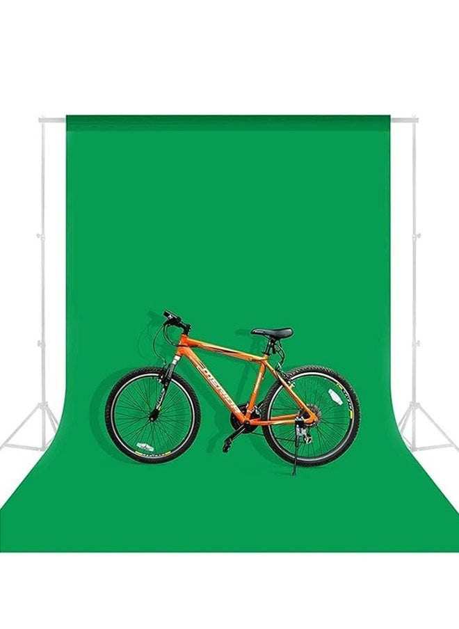 NEELABIL Green Screen Photo Booth Backdrop Non-woven fabric Cloth 6.5 x 10ft（4 x Backdrop Clamp Included）  - Image 2