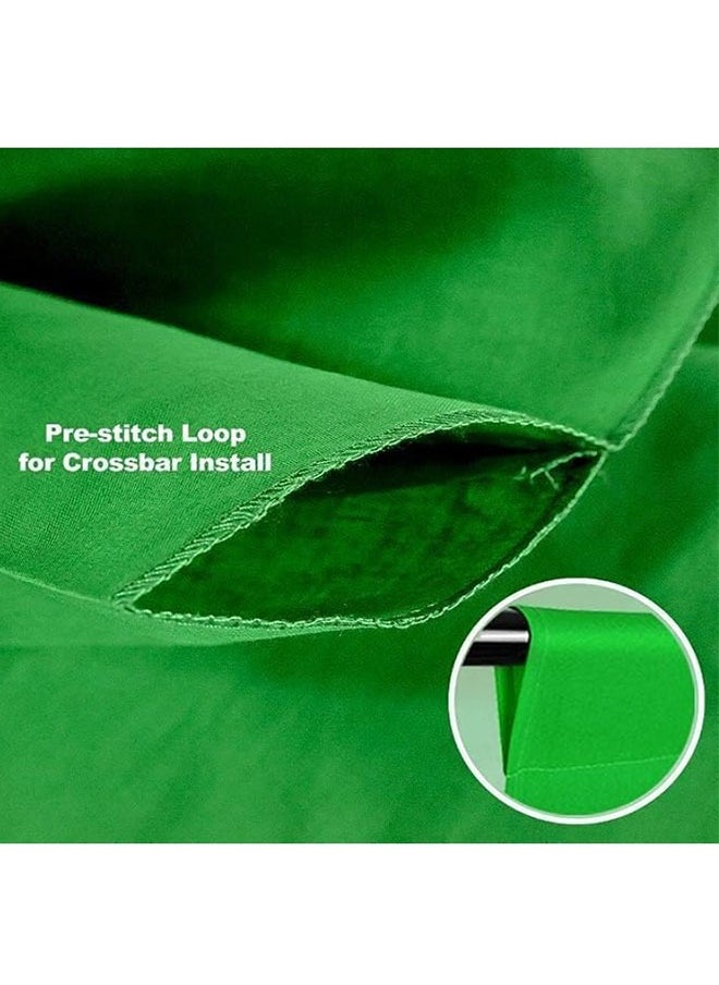 NEELABIL Green Screen Photo Booth Backdrop Non-woven fabric Cloth 6.5 x 10ft（4 x Backdrop Clamp Included）  - Image 5