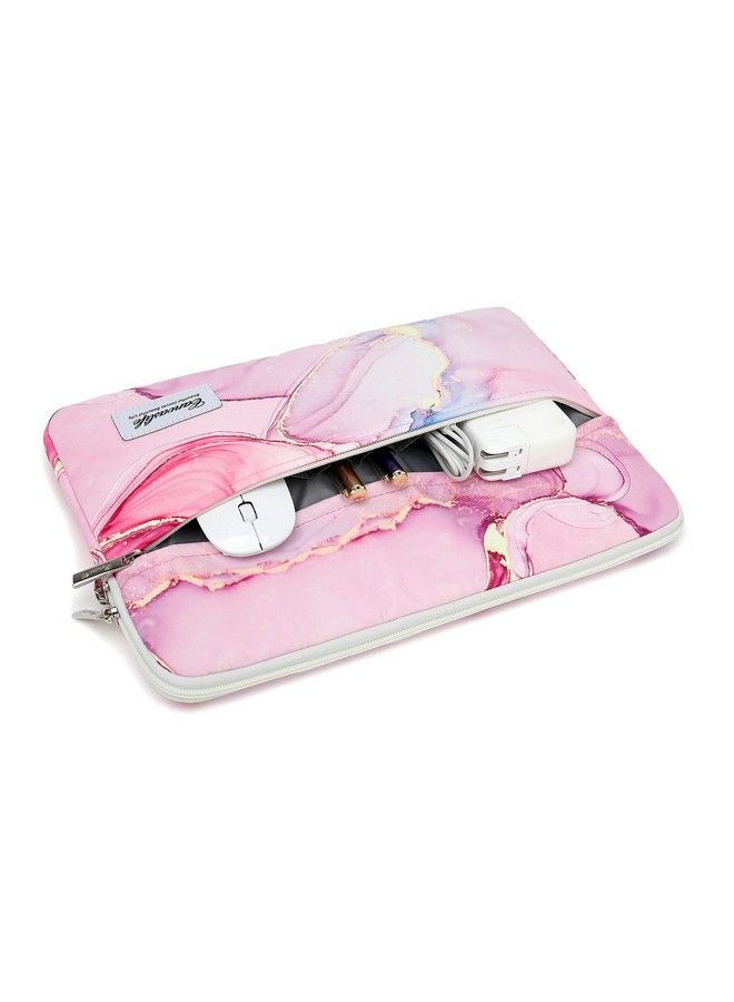 canvaslife Pink Marble Pattern 13 Inch Canvas Laptop Sleeve With Pocket 13 Inch 13.3 Inch Laptop 13 Case13 Sleeve - Image 3
