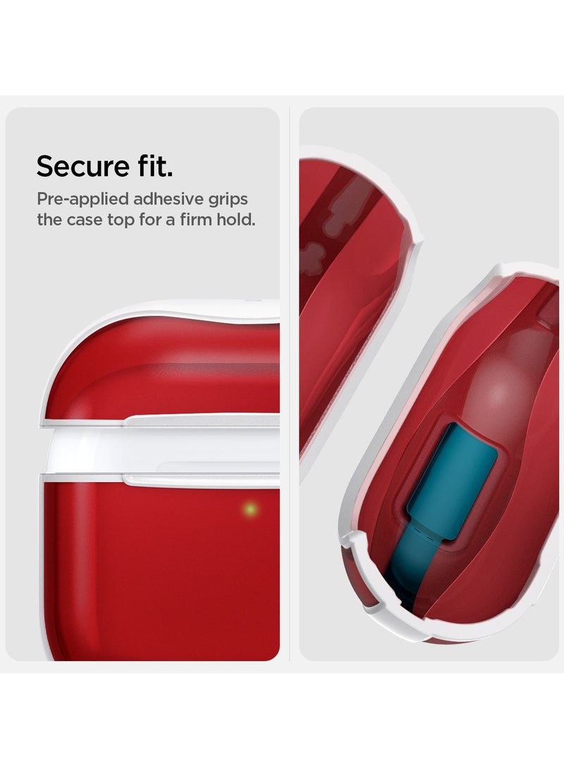 Ultra Hybrid AirPods 4 Case Cover Classic C1 with Carabiner - Ruby