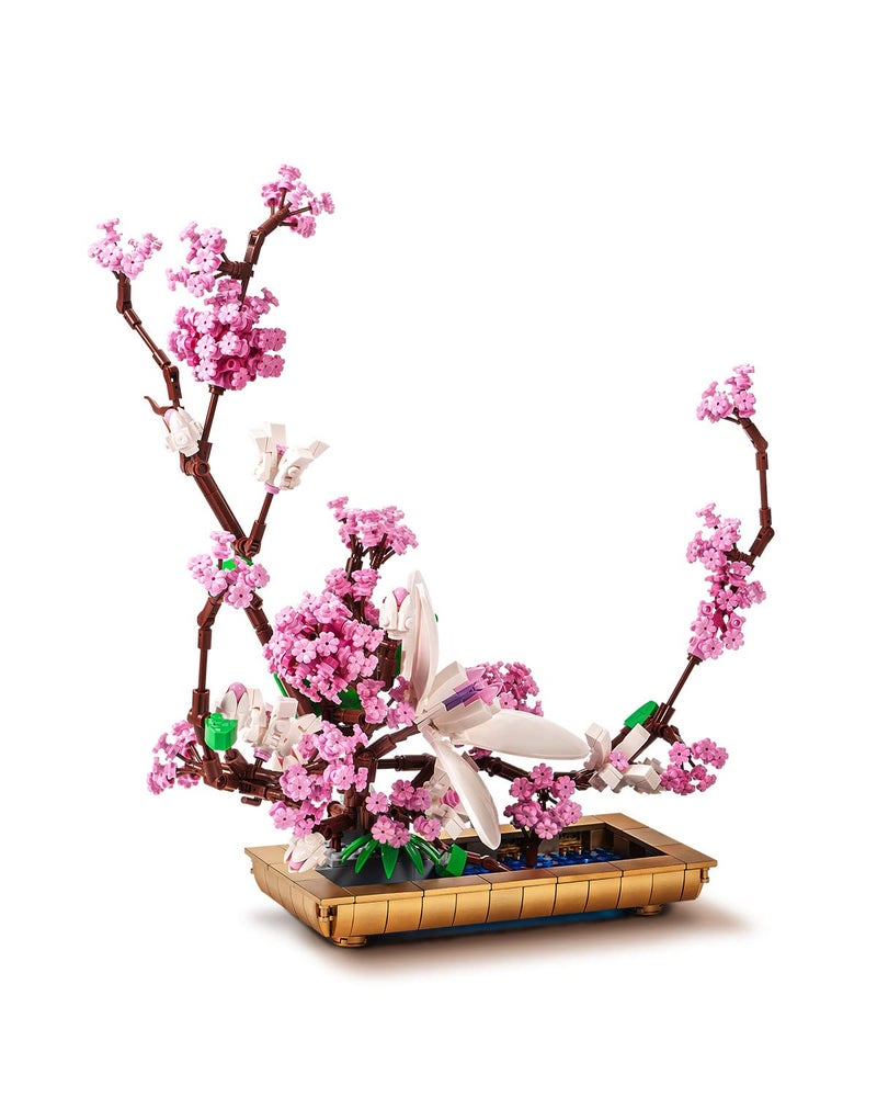 dOvOb Decor Lilac Bonsai Plant Building Blocks Set, Flower Bouquet Model Toys as Gift for Adult, Idea Display Pieces for The Home or Office(974 Pieces) - Image 1