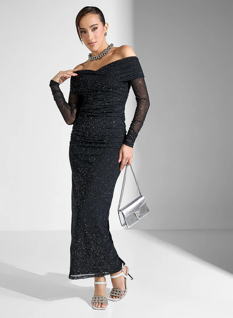 Ginger Boutique Sequin Mesh Dress