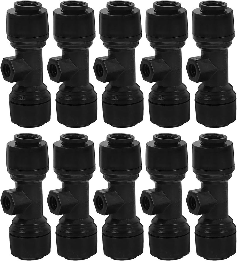 Toyvian 10pcs Low Pressure Misting Nozzle Connectors for Garden Hose 8mm Plastic Spray Cooling System Outdoor Irrigation Micro Sprayers Patio Watering Equipment - Image 1