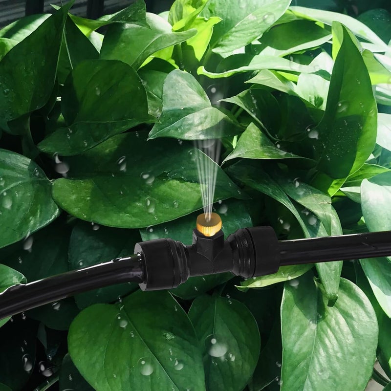 Toyvian 10pcs Low Pressure Misting Nozzle Connectors for Garden Hose 8mm Plastic Spray Cooling System Outdoor Irrigation Micro Sprayers Patio Watering Equipment - Image 5
