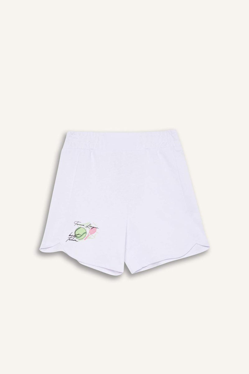 DeFacto Girl Elastic Waist Printed Shorts - Image 4
