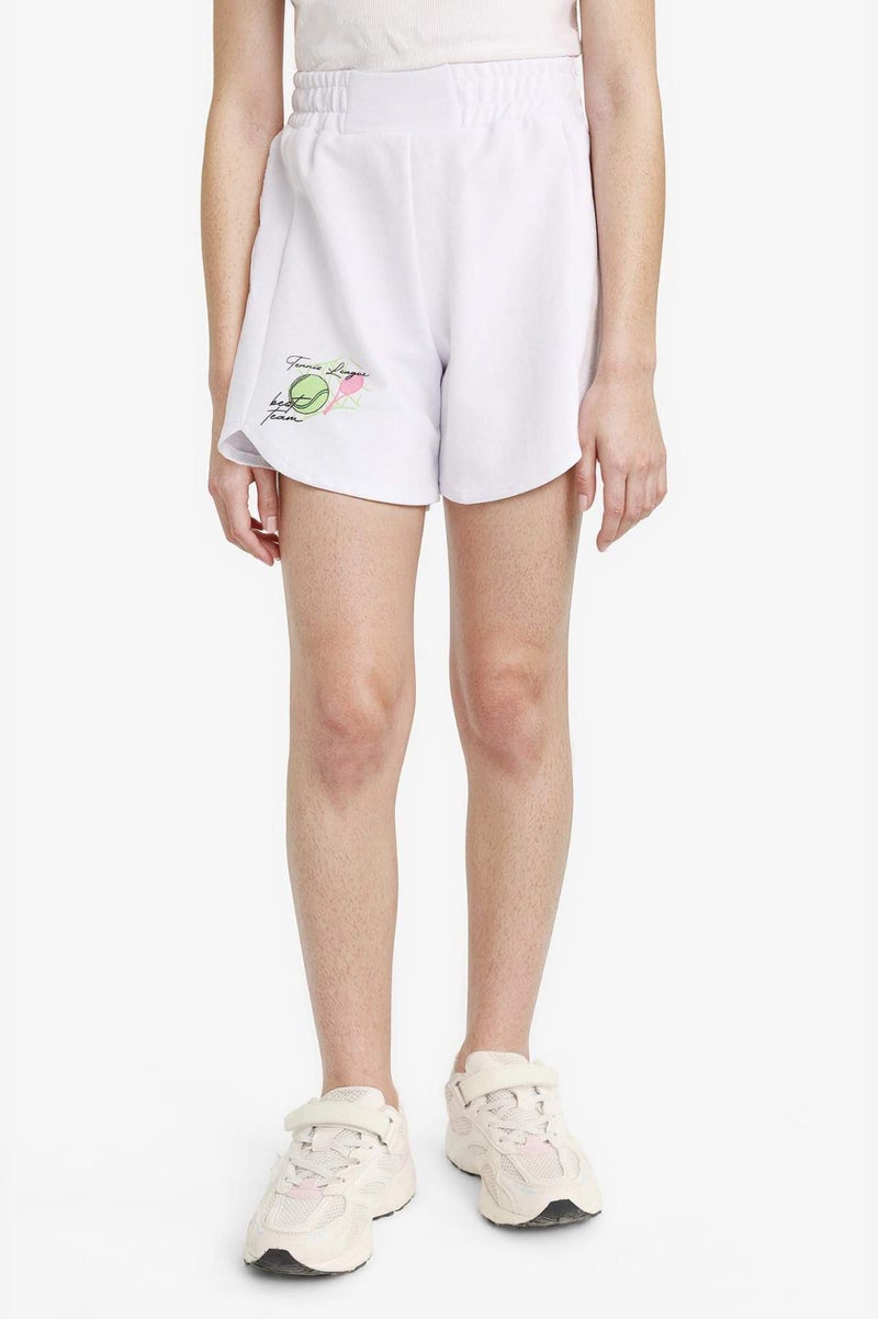 DeFacto Girl Elastic Waist Printed Shorts - Image 3