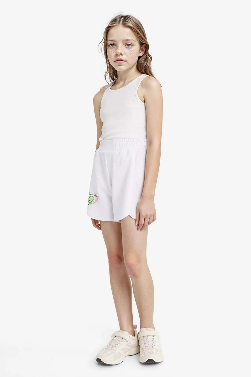 DeFacto Girl Elastic Waist Printed Shorts