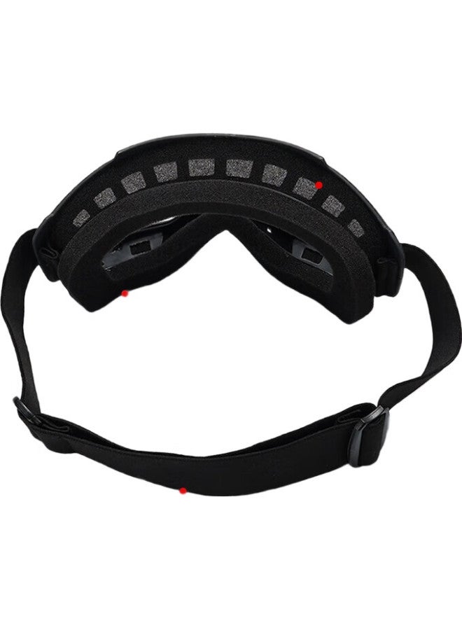 Bai Xiaoshe White Luxury Ski Goggles For Myopia With Black Frame And Colorful Lens, Snow-Proof Outdoor Windproof Goggles For Men And Women, Suitable For Single And Double Boards - Image 3