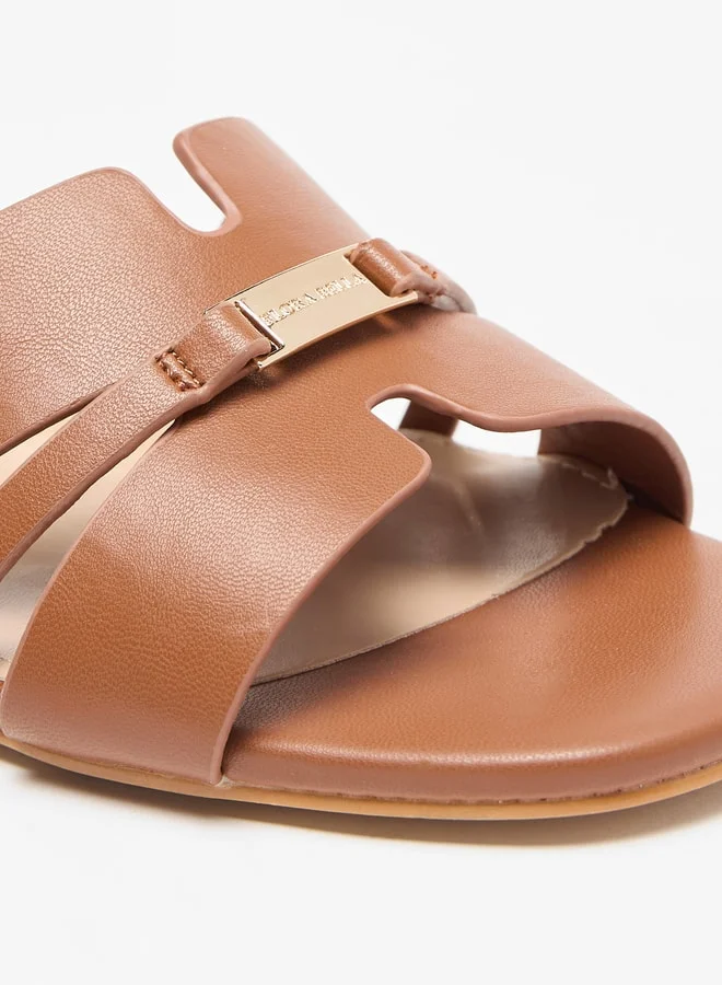 فلورا بيلا من شو إكسبرس Solid Slip-On Flat Sandals