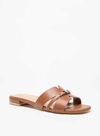 Solid Slip-On Flat Sandals - pzsku/Z9B9A0F46423E8AE1842EZ/45/_/1720620562/bf182dfe-d51c-48bd-909f-125d2e71b388