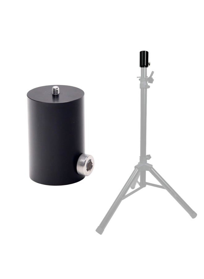 Glide Gear SPA100 Speaker Tripod Fluid Head Adapter – Convert Speaker Stands to Tripods with 1/4-20 Mounting Screw, Aluminum Construction, Compatible with Ball or Fluid Heads, 1.41" Inner Diameter - Image 1