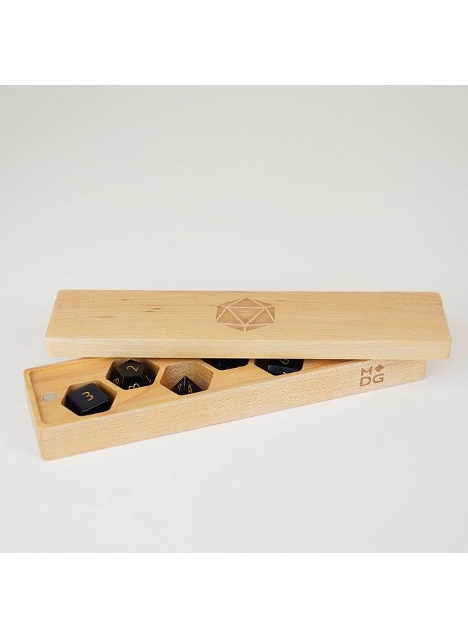 Metallic Dice Games Dice Games Premium Wood Dice Vault: Maple Role Playing Game Dice Accessories For Dungeons And Dragons - Image 5