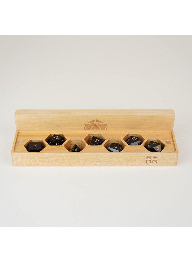 Metallic Dice Games Dice Games Premium Wood Dice Vault: Maple Role Playing Game Dice Accessories For Dungeons And Dragons - Image 2
