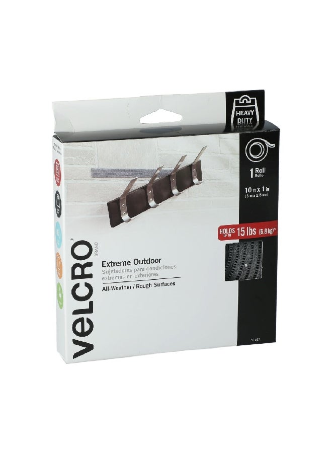 Velcro Rough Surafaces Extreme Outdoor Strips 10 ft x 1 Inch 91365 - Image 1