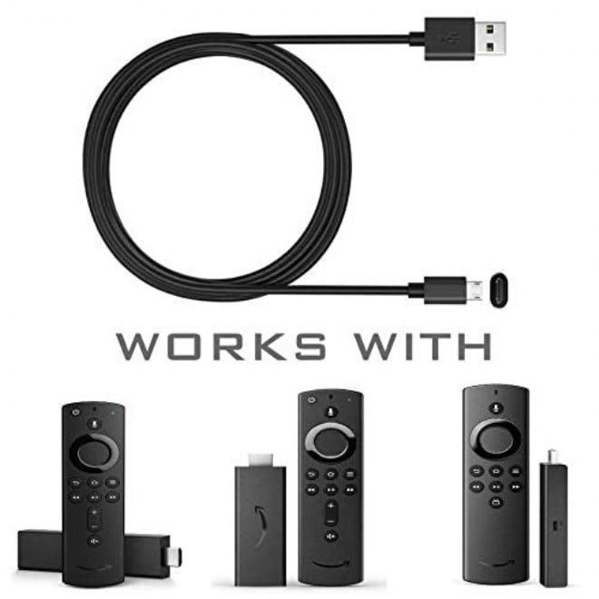 ienza 10FT Long USB Power Cable Cord Wire for All-New Fire TV FireTV Stick Streaming Device with Alexa Voice Remote 2020 2018 & Older Versions, Fire TV Stick Lite (Cable Only) - Image 2