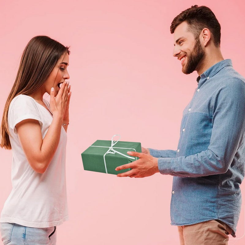 BEISHIDA 100 Sheets Forest Green Tissue Paper Bulk, Wrapping Tissue Paper for Gift Bags, 14 x 20 Inch Gift Wrap for Birthday Wedding Graduation DIY Crafts Holiday Flowers - Image 2