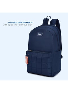 Genie Genie Nightsky 22L Navy Blue Backpack for Women & Girls with 15.6" Laptop Compartment | College Bag for Women & Girls| 4 Zips with Secret Pocket | Water Resistant | Laptop Backpack for Women  - Image 3