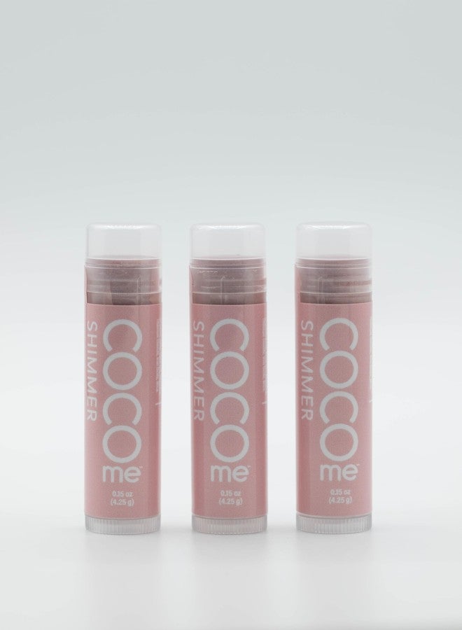 Coco Me CocoMe Color Tinted Lip Balm (Shimmer -All Natural Organic Coconut Oil and Beeswax for moisture and nourishment - Image 1