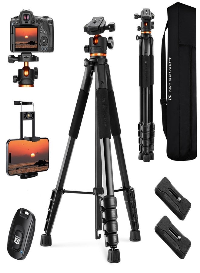 كيه آند إف كونسبت حامل ثلاثي القوائم للكاميرا من K&F CONCEPT بطول 75 بوصة/190 سم. - Image 1