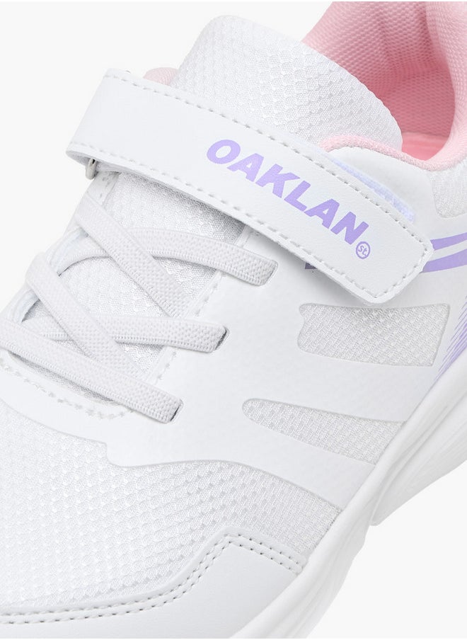 Oaklan by Shoexpress Girls Panelled Sports Shoes with Hook and Loop Closure  - Image 4