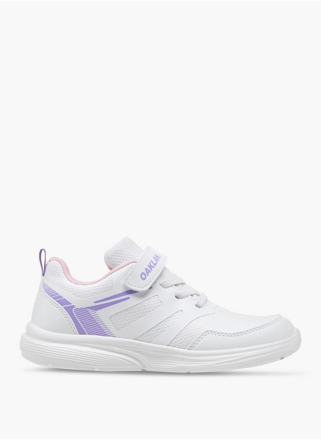 Oaklan by Shoexpress Girls Panelled Sports Shoes with Hook and Loop Closure  - Image 3