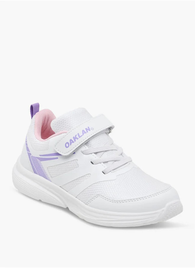 Oaklan by Shoexpress Girls Panelled Sports Shoes with Hook and Loop Closure