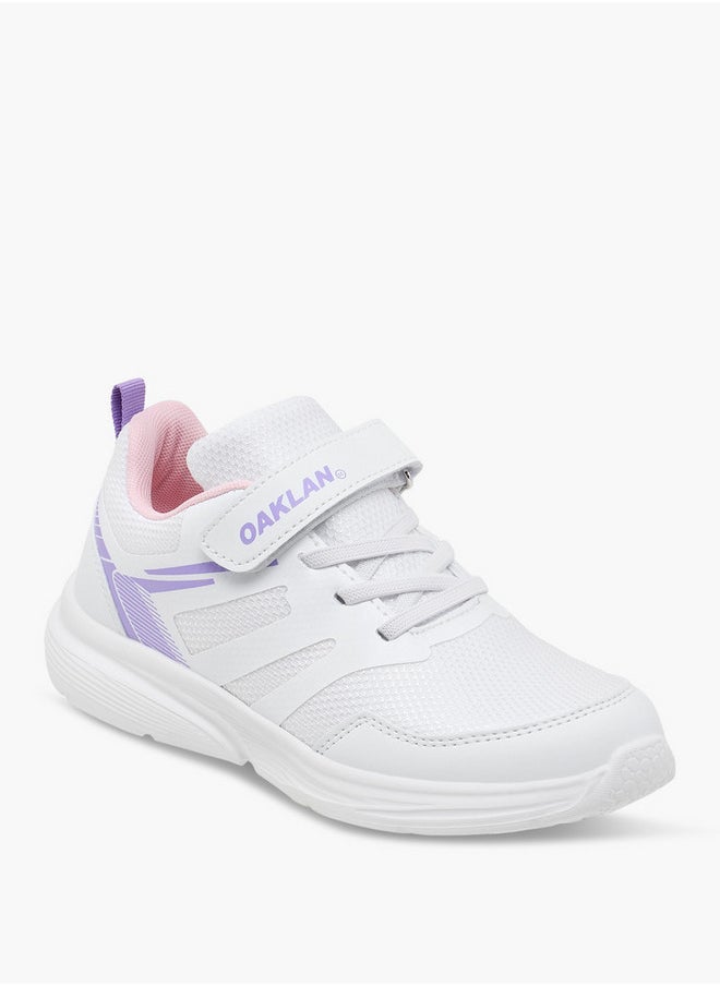 Oaklan by Shoexpress Girls Panelled Sports Shoes with Hook and Loop Closure  - Image 2